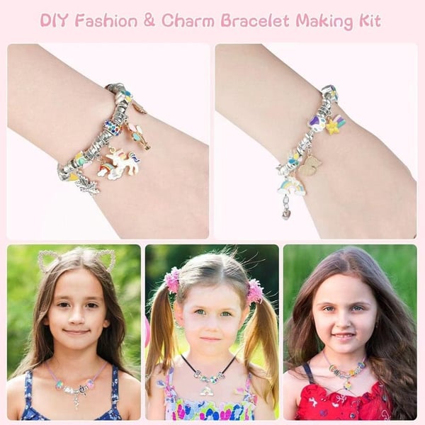 Sakerplus Girls Charm Bracelet Making Kit