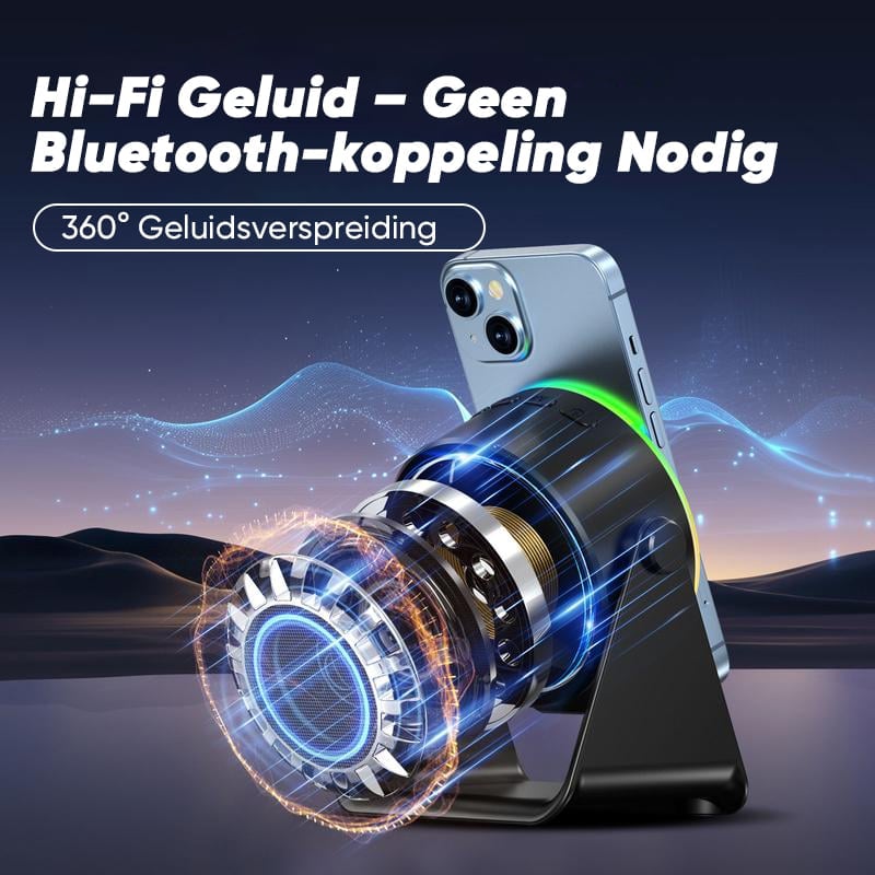 4-in-1 360° Draaibare Bluetooth Speaker Houder