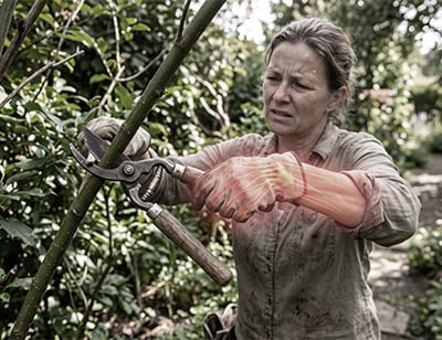 Traditional hand pruners causing hand fatigue