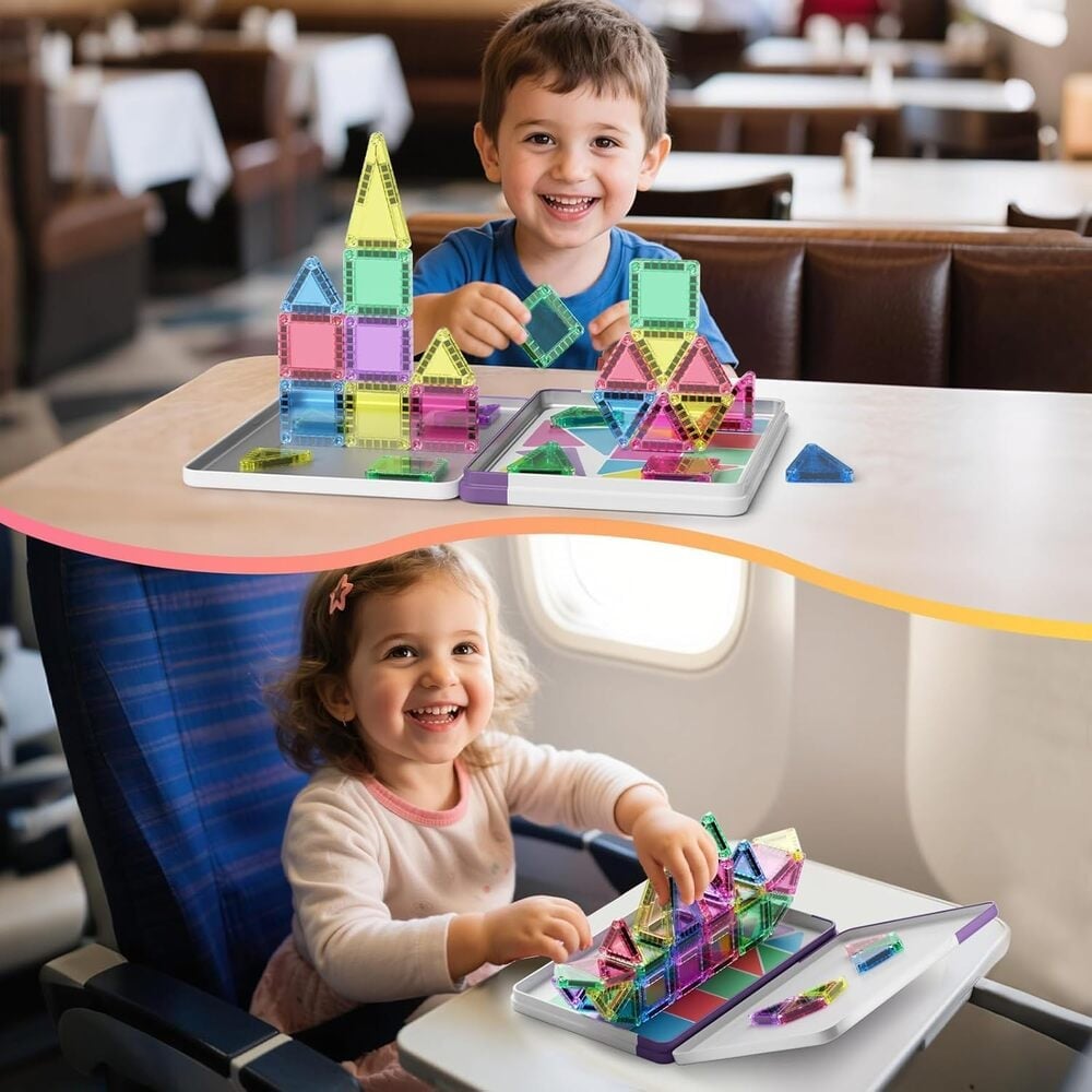 Sakerplus Magnetic Tiles Building Blocks Set