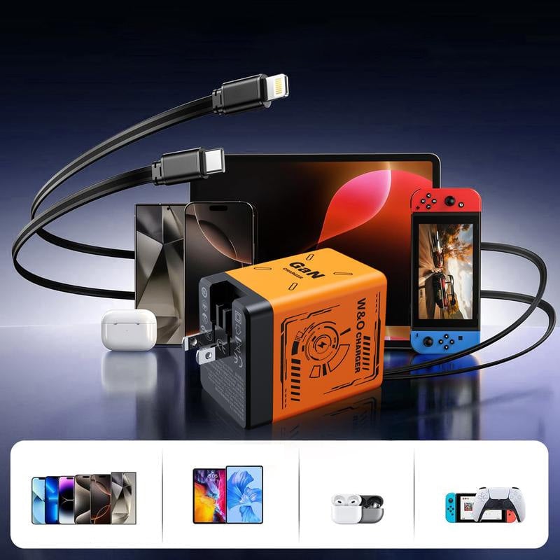 120W GaN dual-port PD fast charging head