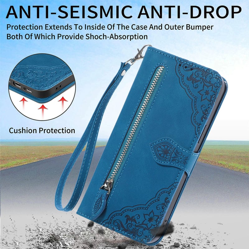 Embossed Phone Leather Case