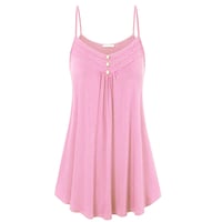 V-ringad enfärgad camisole