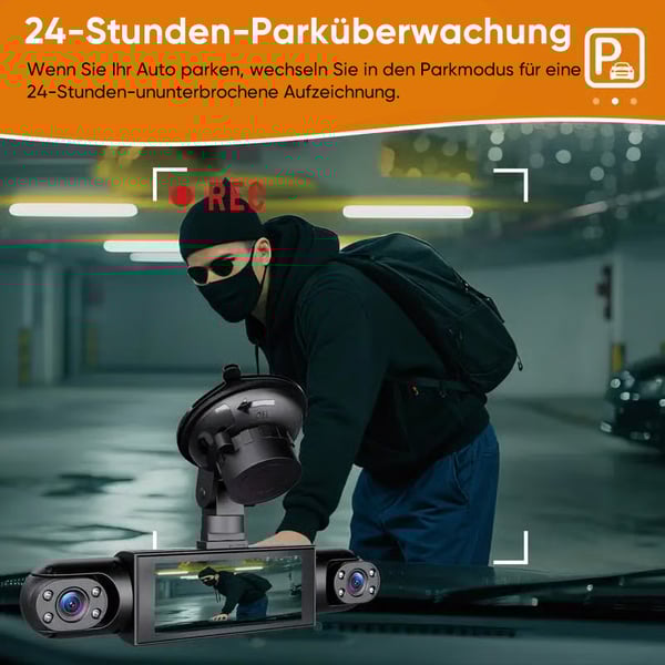 Vierfach-Aufzeichnungsgerät zur Überwachung des Fahrverhaltens