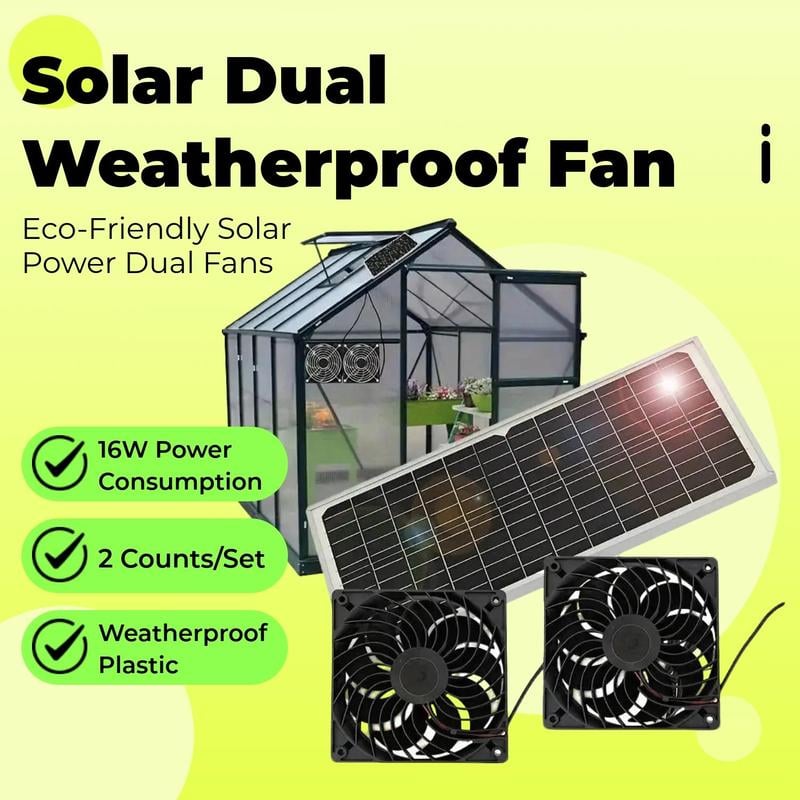 Saker Solar Powered Fan for Chicken Coop