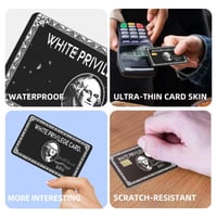Set of 4 Credit Card Skin Vinyl Stickers