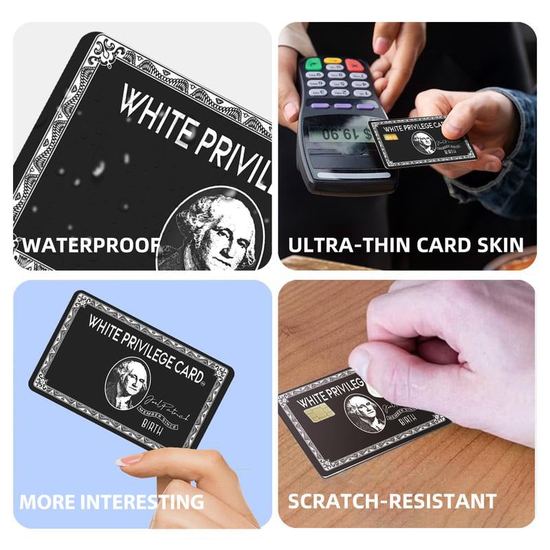 Set of 4 Credit Card Skin Vinyl Stickers