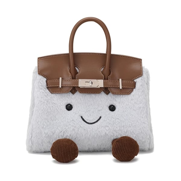 Plush Crossbody Bag for Winter Adventures