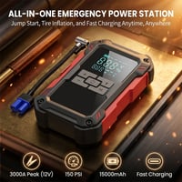 Kexon™ Portable Car Jump Starter and Tire Inflator All-in-One