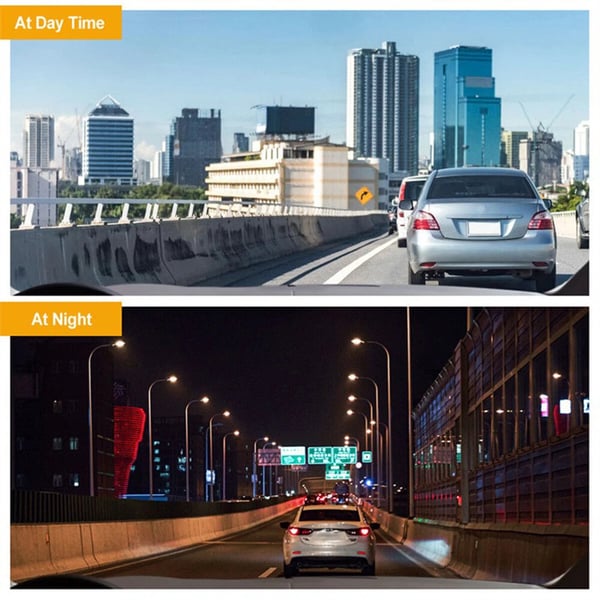 Sakerplus 3 Channel Dash Cam Front and Rear Inside