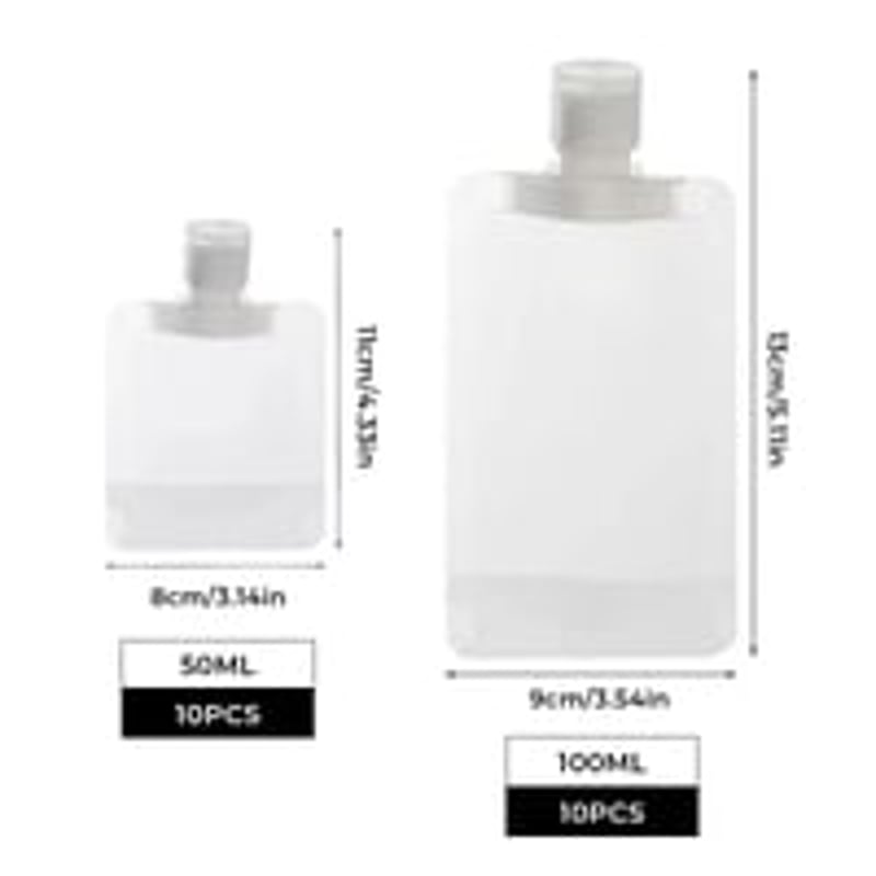 Portable Travel Fluid Dispensing Packing Bag