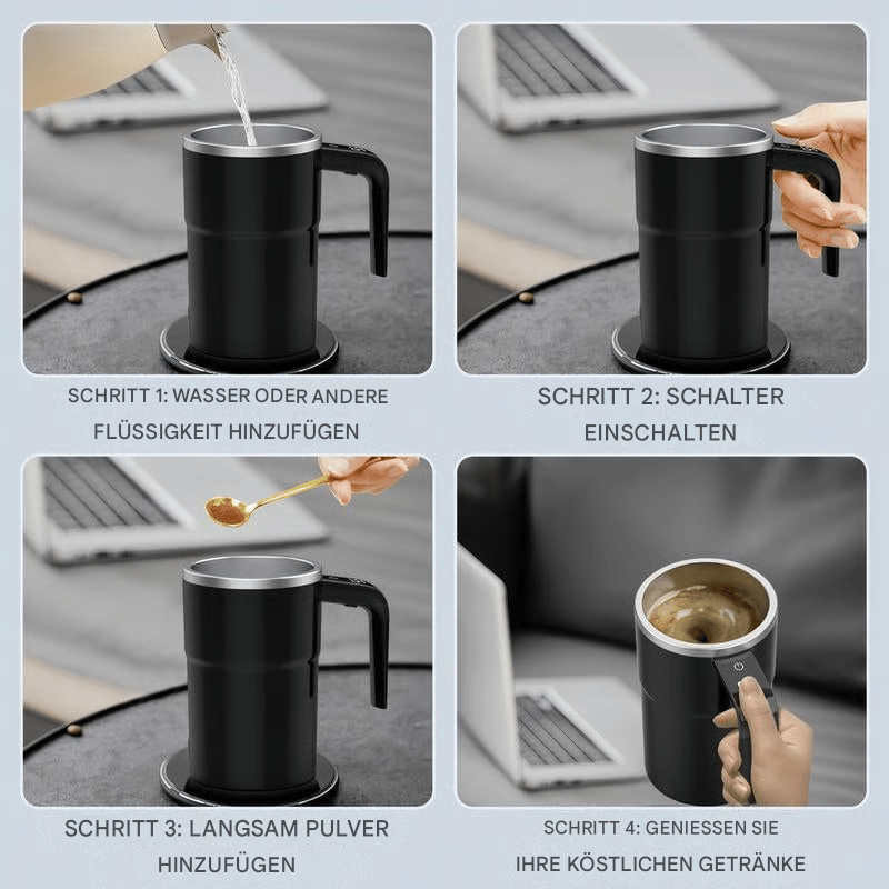 sale20-Selbstrührende Kaffeetasse mit Deckel