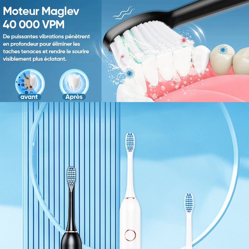 Brosse à dents électrique Sonic pour adultes