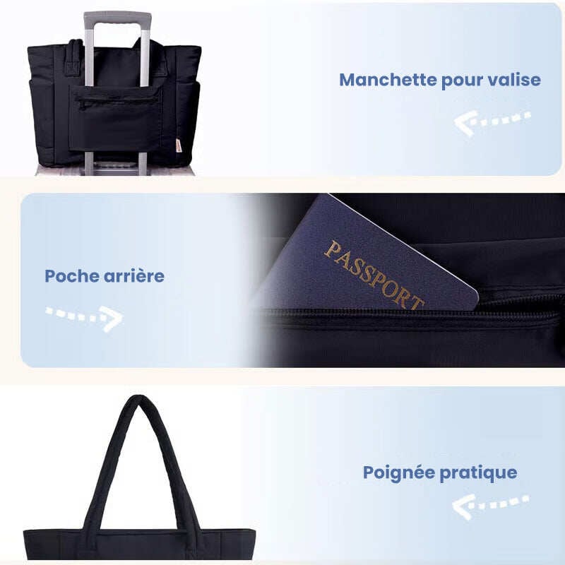 Sac cabas matelassé pour femme