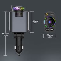 Retractable Car Charger with Starlight