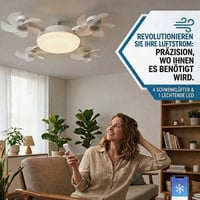 Deckenventilator-Lampe mit Fernbedienung