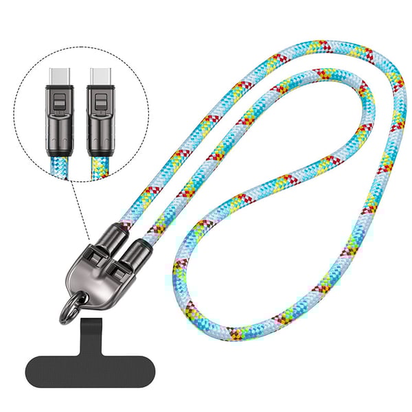 2-in-1 Fast Charging Data Cable ＆ Phone Lanyard