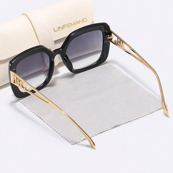 Unisex Vintage Trendy Large Frame Sunglasses