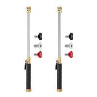 Garden Hose Nozzle High-Pressure Washer with 3 High-Pressure Nozzles