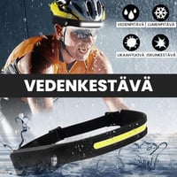 USB-ladattava otsalamppu, COB/XPE-LED 💡