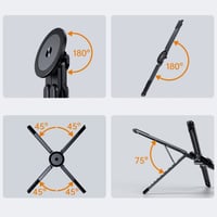 Portable 4-in-1 Magnetic Aluminum Alloy Foldable Multifunctional Stand