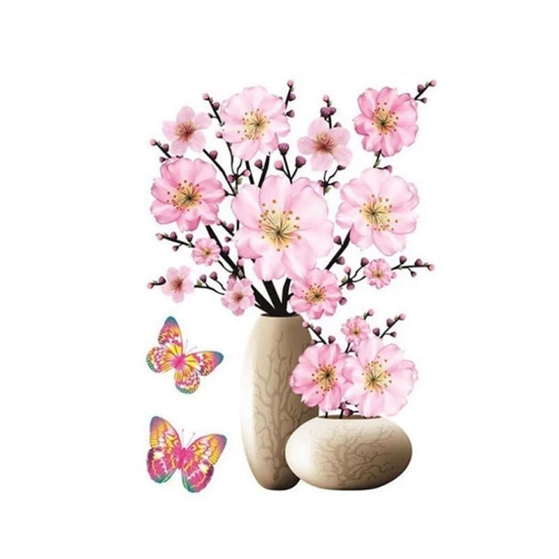 Vaso per piante fai da te Adesivi murali tridimensionali