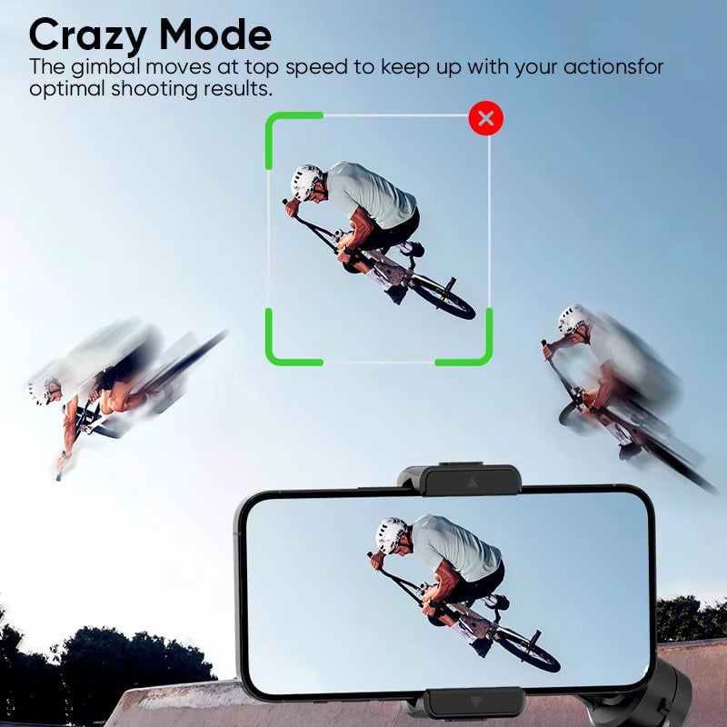Smart 3-Axis Gimbal Stabilizer with AI Tracking – Professional Video Shooting Tool