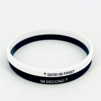 2 Pack- God Is First Bracelet Im Second Motivational Message Bracelet
