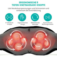 Nacken-, Schulter- und Rückenmassagegerät mit Wärmefunktion