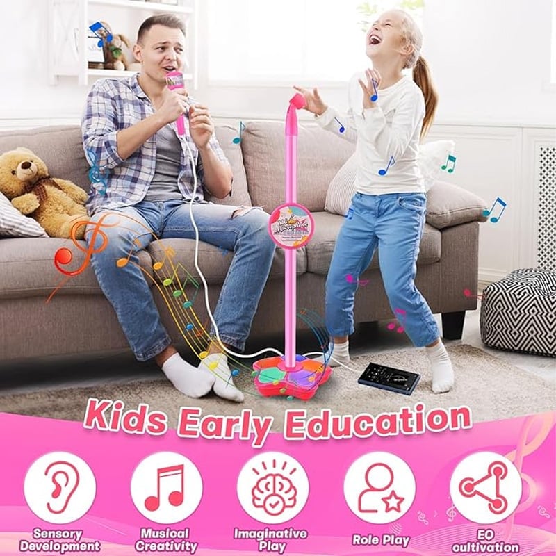 🎤 Kids Microphone and Stand 🌟