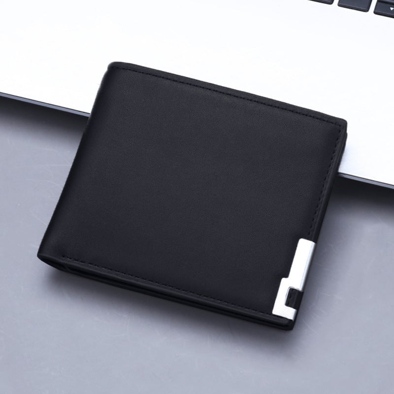 Kurze Brieftasche mit Eisenkante