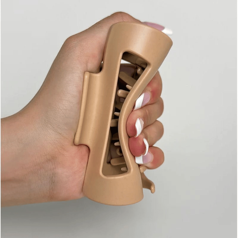 Minimalistische Silikon-Haifisch-Haarklammer