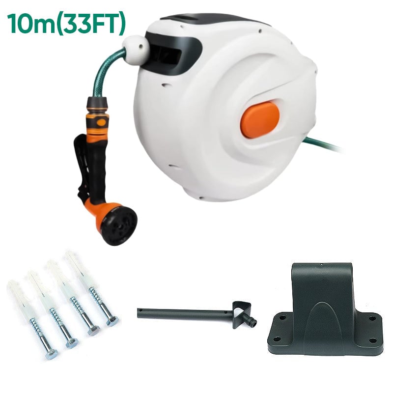 Automatic retractable hose reel + shower head