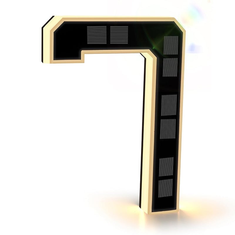 Solar-Powered Outdoor House Number Light