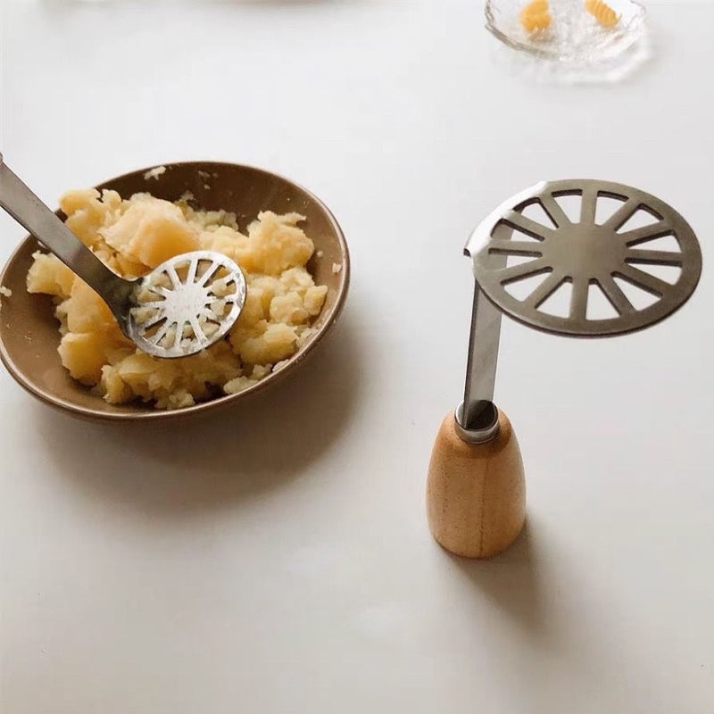 Edelstahl-Kartoffelstampfer mit dickem Griff