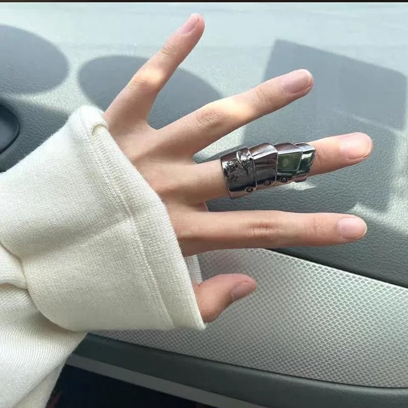 Punk Gothic Rock Metal Knuckle Finger Rings