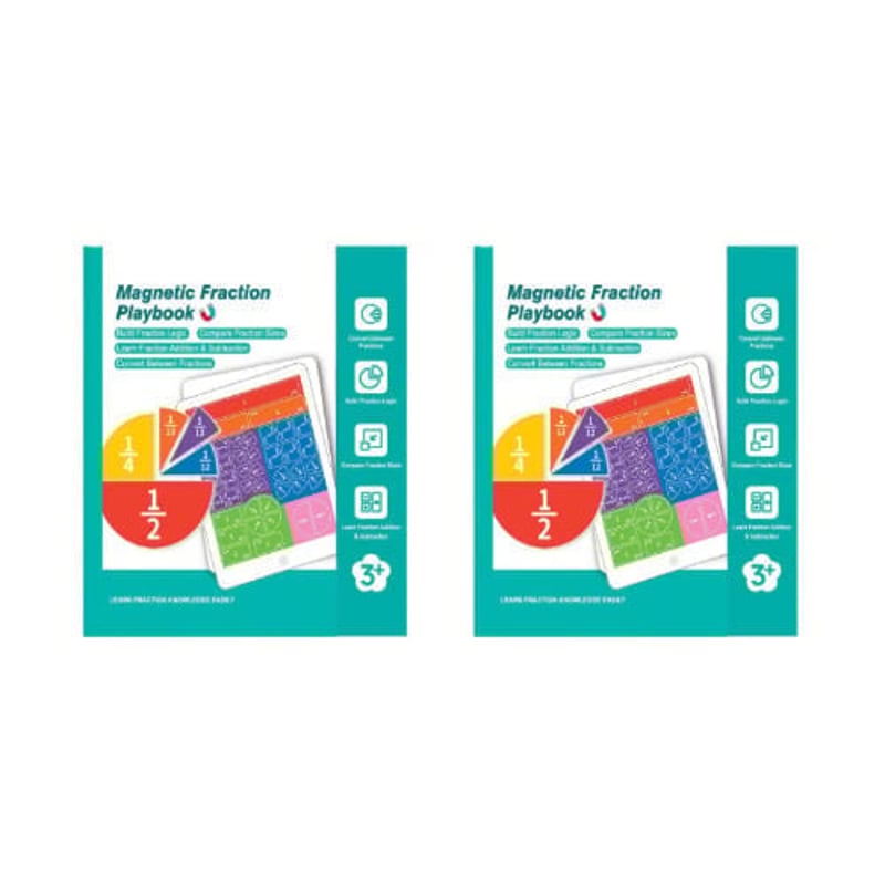 Montessori Magnetic Book Fraction Puzzle For Children