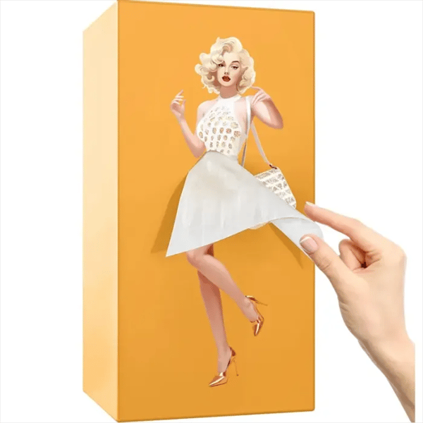 Fluffy Skirt Girls Tissue Box