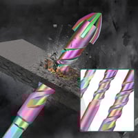 4pcs Titanium Coated Spiral Four-blade Eccentric Drill Bits