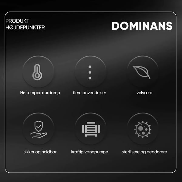 Sakerplus desinficerende damprenser