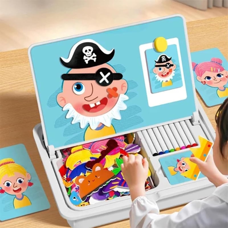 Sakerplus Magnetic Puzzle Learning Building Block Toys