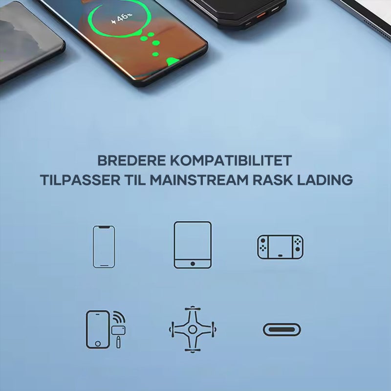 Hurtiglading Uttrekkbar Bil Lader