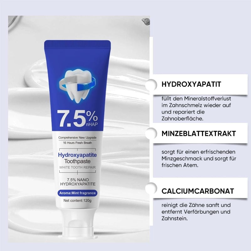 7,5 % Nano-Hydroxylapatit-Zahnpasta