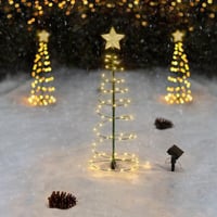 Solcelledrevent LED Juletræsdekoration