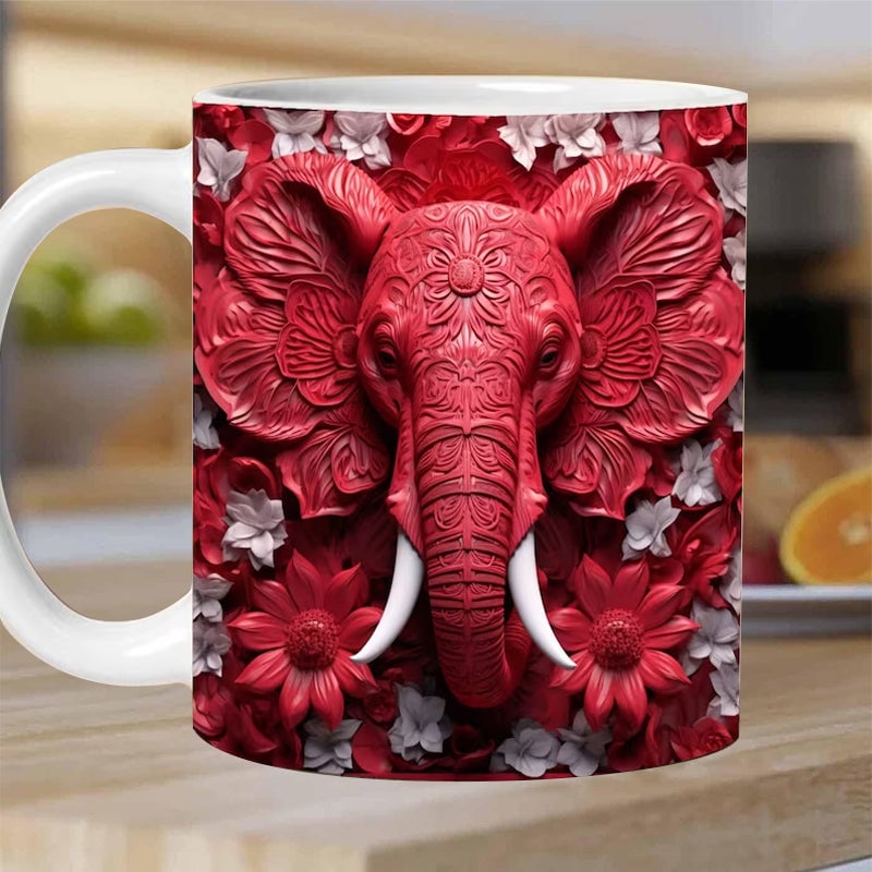 Tasse 3D imprimée éléphant