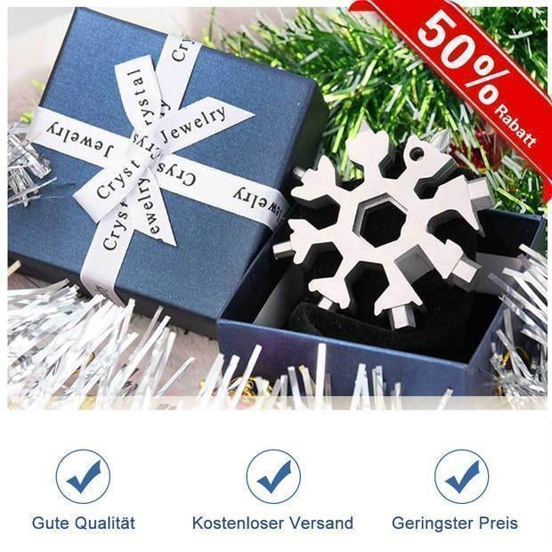 18-in-1 Edelstahl Schneeflocken Multi-tool