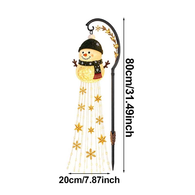 Snowman Magic Fountain Garden Light