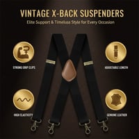 X-Back Adjustable Work Suspenders