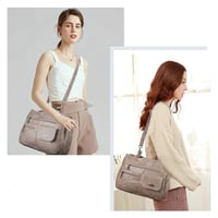 Multifunktionale Umhängetasche Handtasche mit drei Fächern