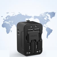 Adaptateur de voyage universel avec deux ports USB
